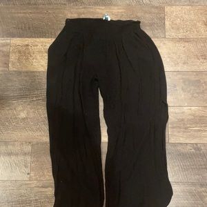 super flowy and airy black pants